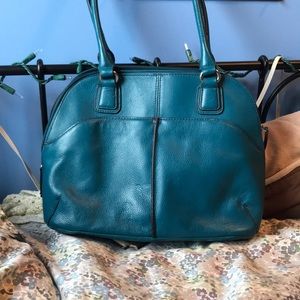 Blue 100% Leather Tignanello Purse